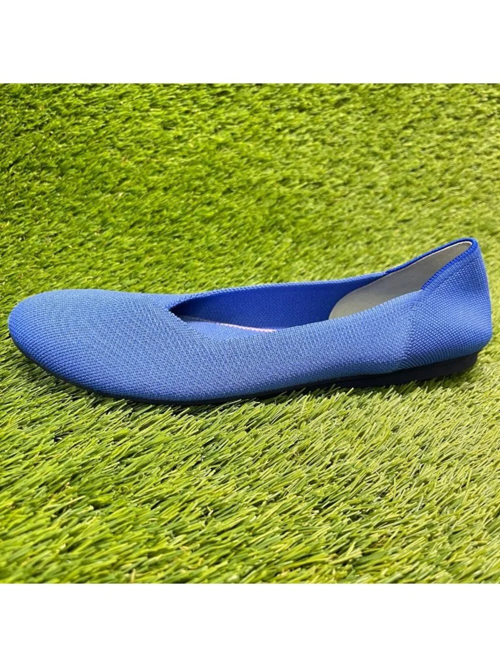 Rothy's The Flat Womens Size 10 Blue Casual Classic Slip-On Ballet Flats Shoes